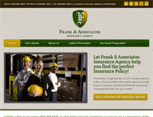 Tablet Screenshot of frankinsuranceagency.com